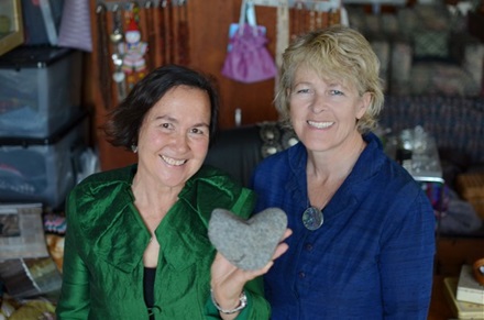 Jane and Ele with heartstone