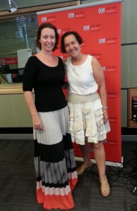 ABC presenter Rebecca Levingston and Jane Milburn