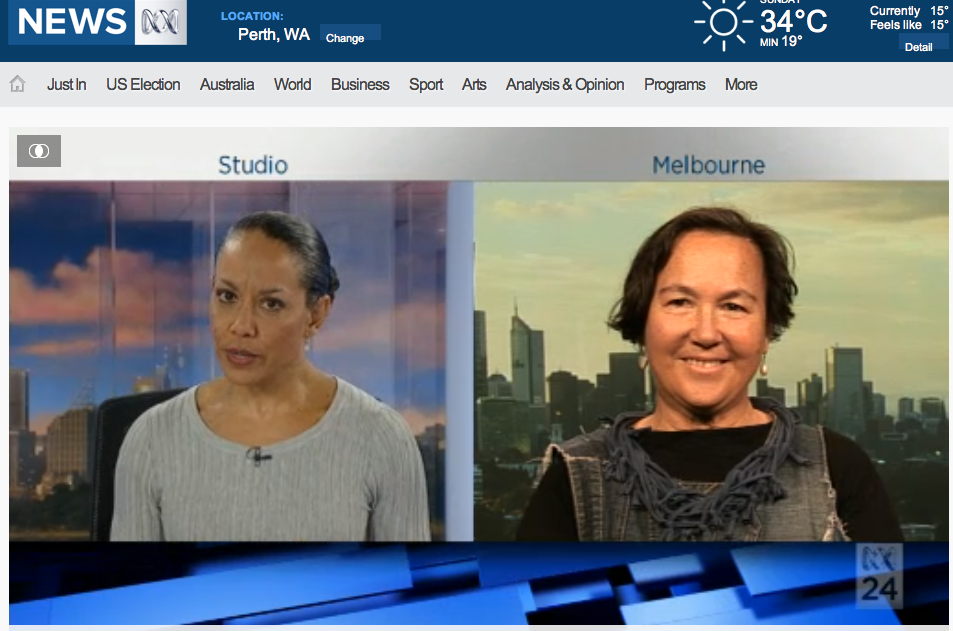 Miriam Corowa and Jane Milburn ABCNews24 January 15 2017