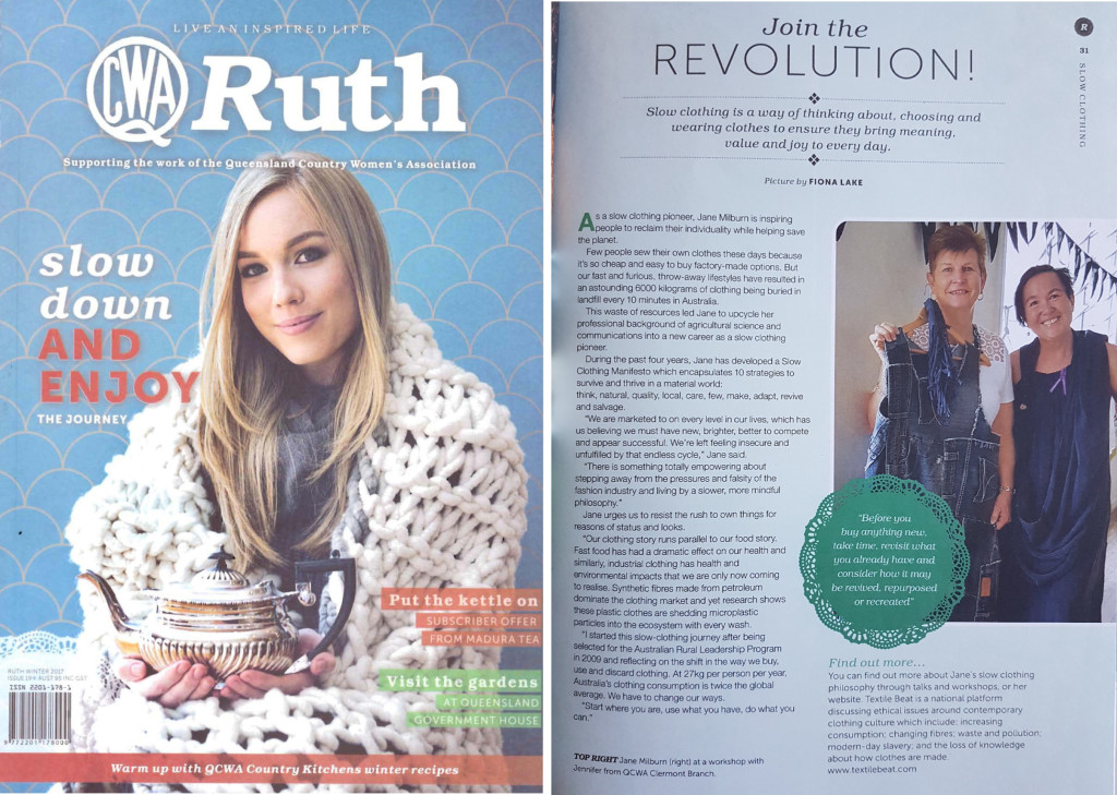 Ruth magazine on slow clothing