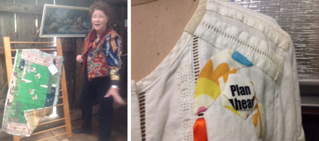 Jennifer Bain shows how she brings meaning to quilts and garments as part of The Slow Clothing Project